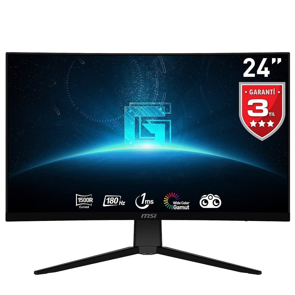 Msi G2422c 23 6 Inc 180hz 1ms Full Hd Freesync Premium Va Kavisli Gaming Monitor Y
