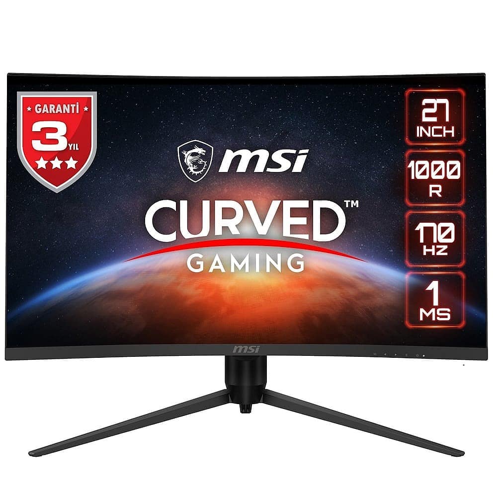 Msi G271cqp E2 27 Inc 170hz 1ms Wqhd Adaptive Sync Va Kavisli Gaming Monitor Y
