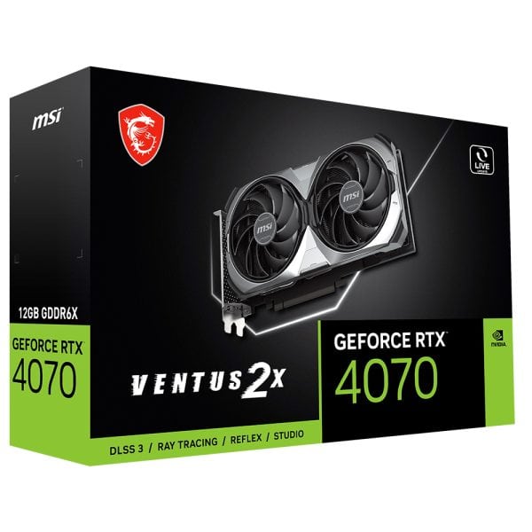 Msi Geforce Rtx 4070 Ventus 2x E 12g Oc 12gb Gddr6x 192 Bit Dlss 3 Ekran Karti 8