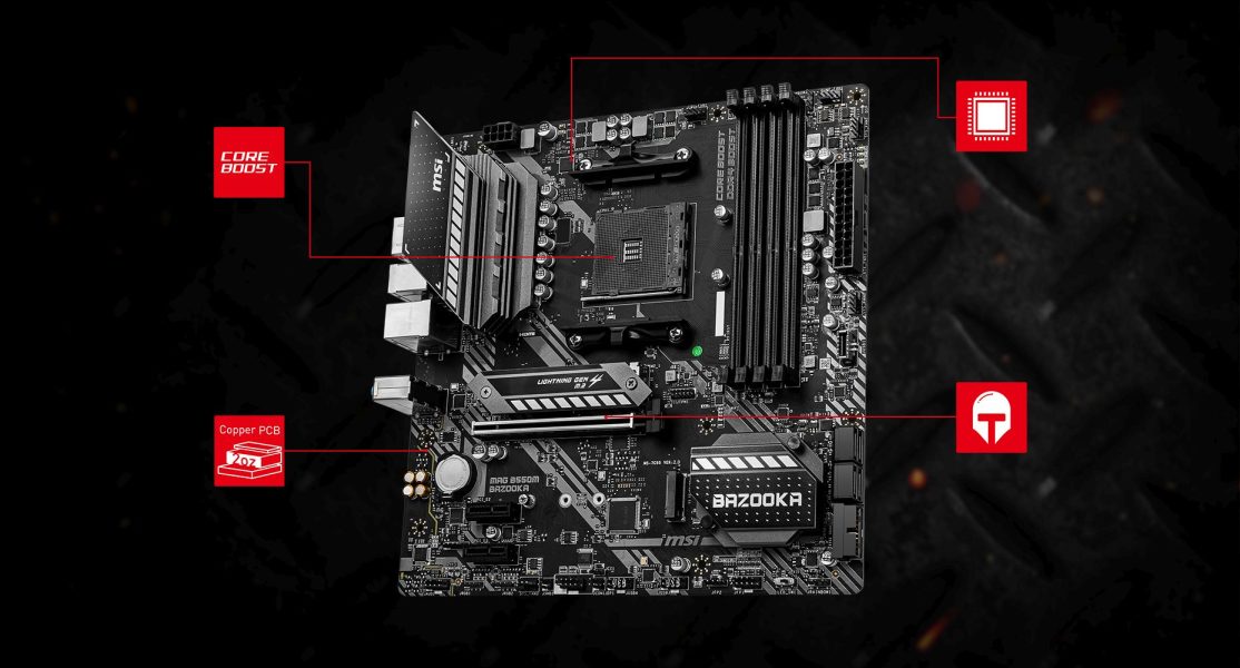 MSI MAG B550M BAZOOKA CORNERSTONE overview