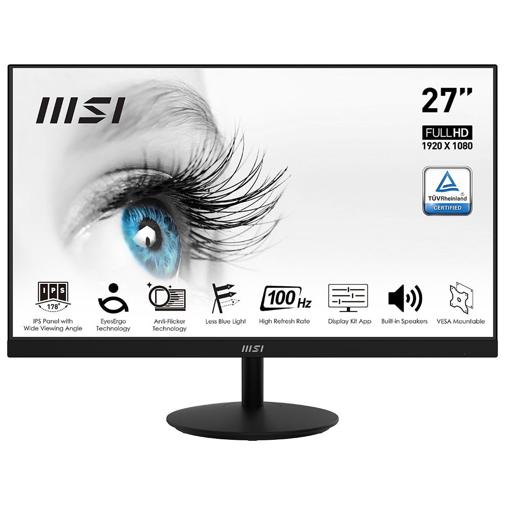 Msi Pro Mp271a 27 Inc 100hz 1ms Full Hd Ips Monitor