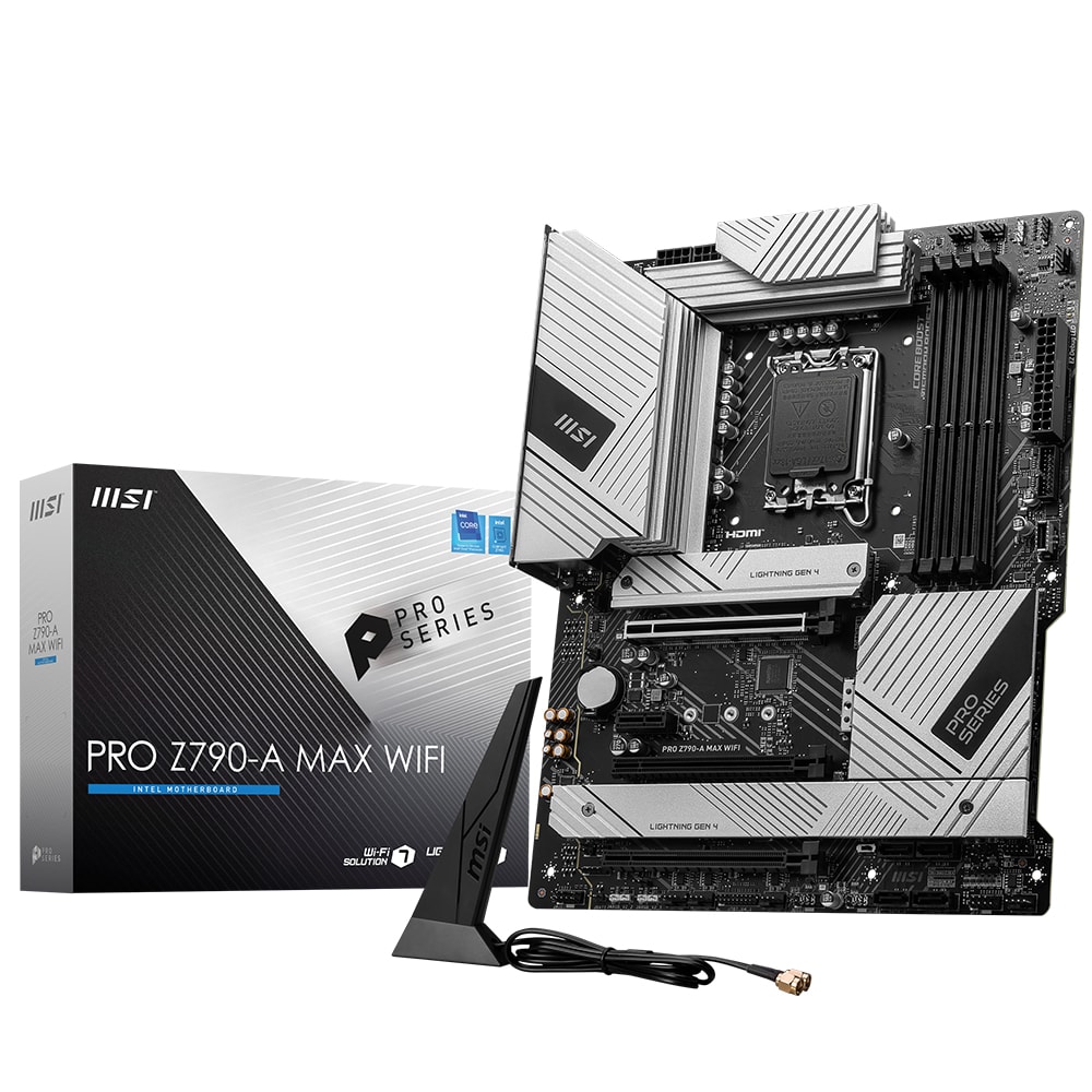 Msi Pro Z790 A Max Wifi 7800mhz Oc Ddr5 Soket 1700 M 2 Hdmi Dp Atx Anakart