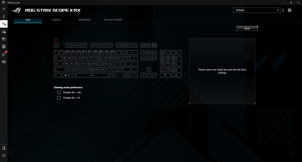 ASUS ROG Strix Scope II RX Gaming Klavye a11