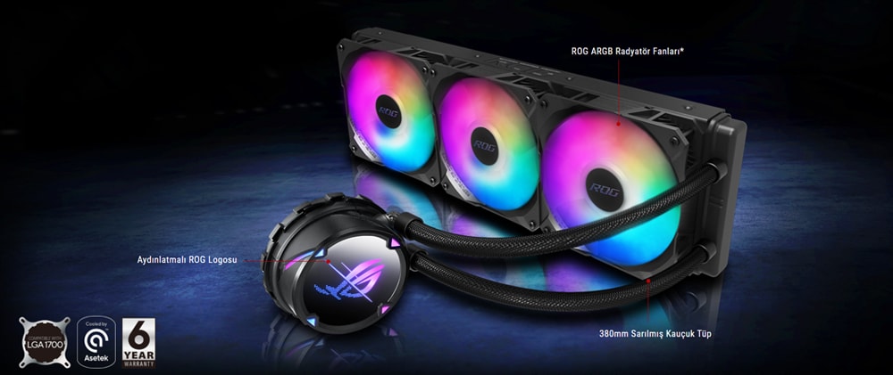 ROG STRIX LC II 360 ARGB ASUS ROG STRIX LC II 360 V2 ARGB Sıvı Soğutucu a3