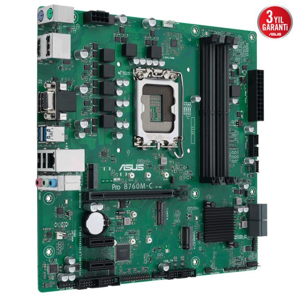 Asus Pro B760m C Csm 6200mhz Oc Ddr5 Soket 1700 M 2 Hdmi Dp Vga Matx Anakart 2