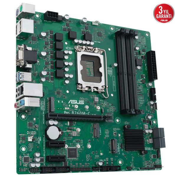 Asus Pro B760m C Csm 6200mhz Oc Ddr5 Soket 1700 M 2 Hdmi Dp Vga Matx Anakart 3