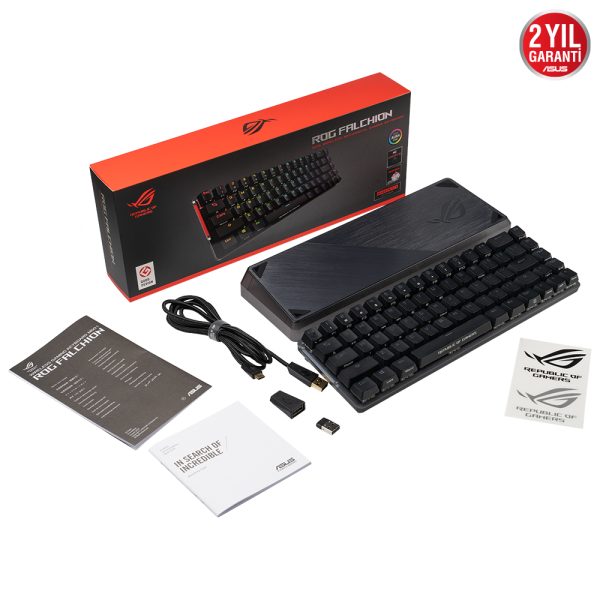 Asus Rog Falchion Nx Red Switch Rgb Kablosuz Turkce Mekanik Gaming Klavye 10