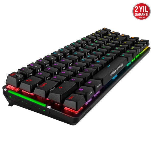 Asus Rog Falchion Nx Red Switch Rgb Kablosuz Turkce Mekanik Gaming Klavye 5