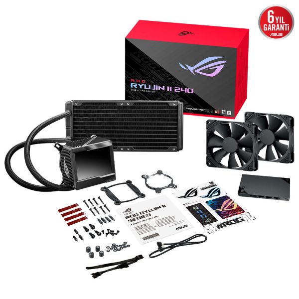 Asus Rog Ryujin Ii 240 V2 Rgb 240mm Intel Amd Uyumlu Islemci Sivi Sogutucu 9