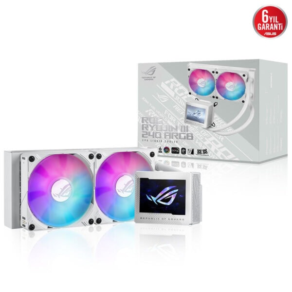 Asus Rog Ryujin Iii 240 Argb 240mm Intel Amd Uyumlu Beyaz İşlemci Sıvı Soğutucu 2