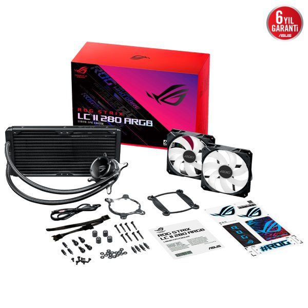 Asus Rog Strix Lc Ii 280 Argb V2 280mm Islemci Sivi Sogutucu 7
