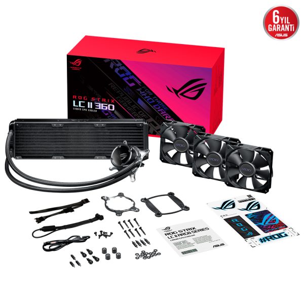 Asus Rog Strix Lc Ii 360 Aura V2 Argb 360mm Islemci Sivi Sogutucu 4