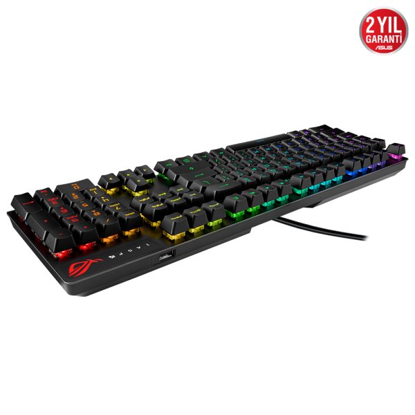 Asus Rog Strix Scope Rx Blue Switch Ip57 Su Gecirmez Ve Toza Dayanikli Turkce Optik Mekanik Gaming Klavye 3