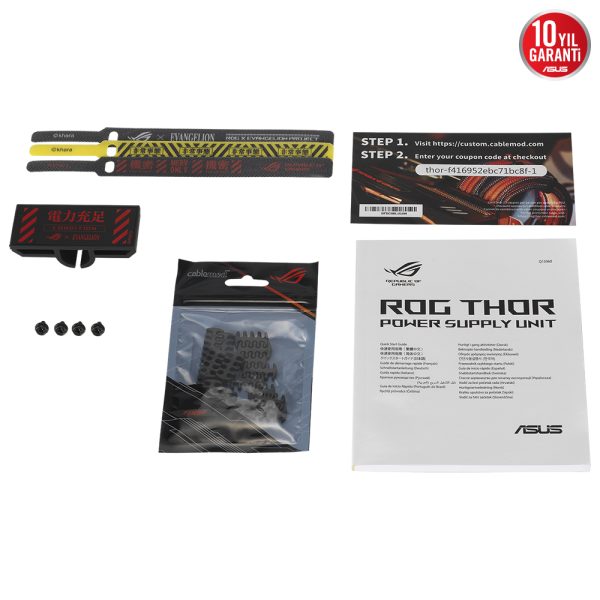 Asus Rog Thor 1000w Platinum Ii Eva Edition 1000w 80 Platinum Full Moduler 135mm Fanli Guc Kaynagi 22