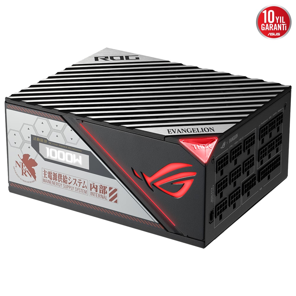 Asus Rog Thor 1000w Platinum Ii Eva Edition 1000w 80 Platinum Full Moduler 135mm Fanli Guc Kaynagi