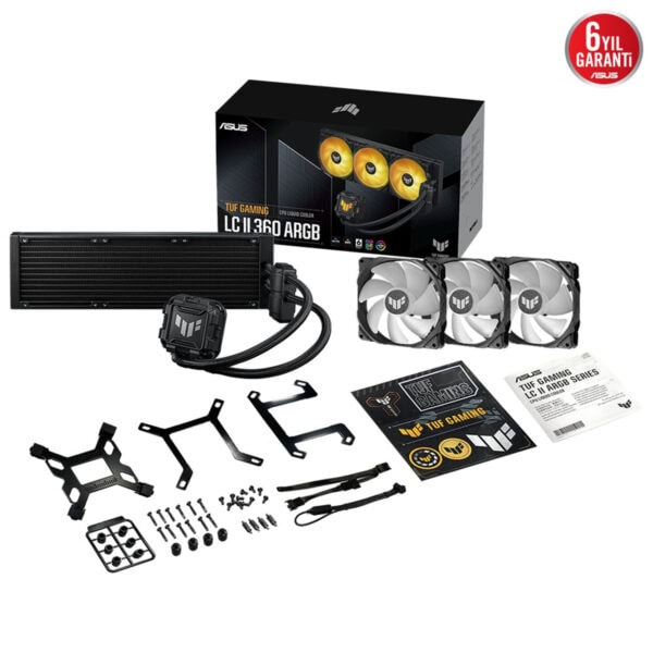 Asus Tuf Gaming Lc Ii 360 Argb 360mm Intel Amd Uyumlu Siyah İşlemci Sıvı Soğutucu 6