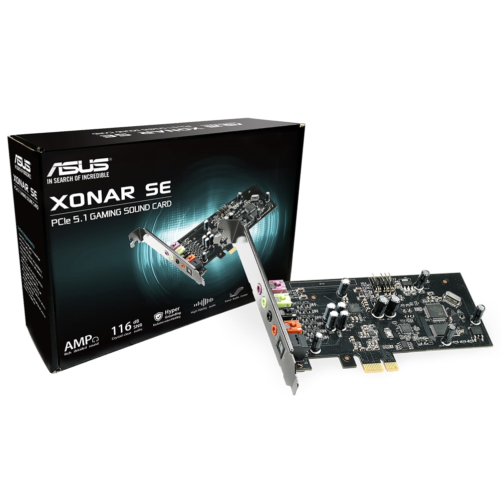 Asus Xonar Se 5 1 Kanal Pci Express Hi Fi 300ohm 116db Gaming Ses Karti
