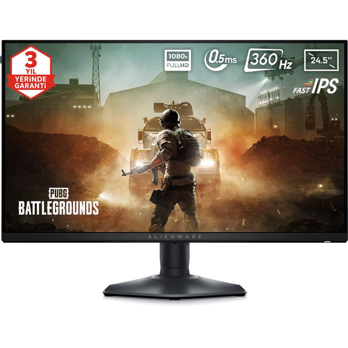 Dell Alienware Aw2523hf 24.5 Inç 360 Hz 0.5ms Full Hd Adaptive Sync Fast Ips Pivot Gaming Monitör 3 Yıl Yerinde Servis Garantisi 1