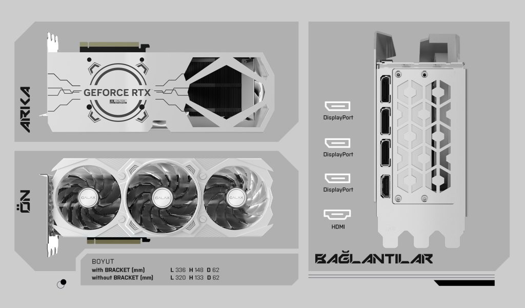 Galax Ex Gamer White 1 Click Oc V2 Rtx 4070 Ti 12gb Gddr6x 192 Bit Dlss 3 Ekran Karti 47iom7md9bdw 2 Yil Birebir Degisim Garantili H8