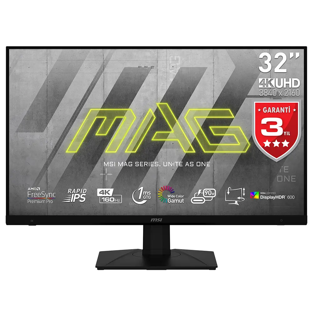 Msi Mag 323upf 32 Inc 160 Hz 1ms Uhd Freesync Premium Pro Rapid Ips Gaming Monitor Yh1