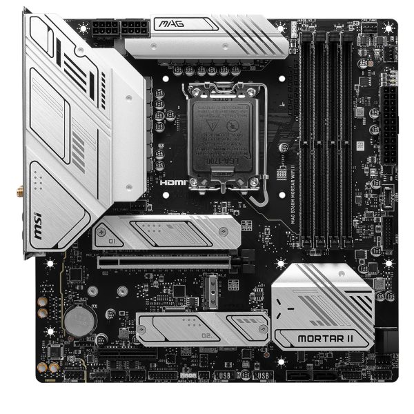 Msi Mag B760m Mortar Wifi Ii 7800mhz Oc Ddr5 Soket 1700 M 2 Hdmi Dp Matx Anakart 1