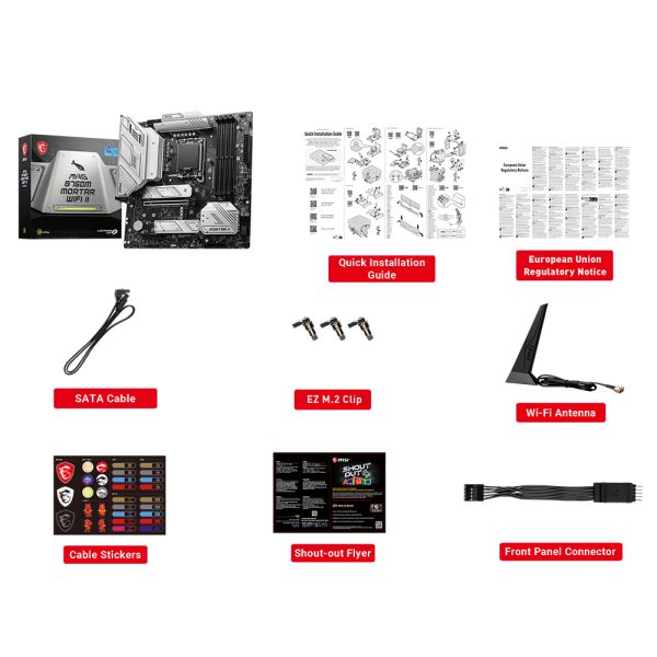 Msi Mag B760m Mortar Wifi Ii 7800mhz Oc Ddr5 Soket 1700 M 2 Hdmi Dp Matx Anakart 6