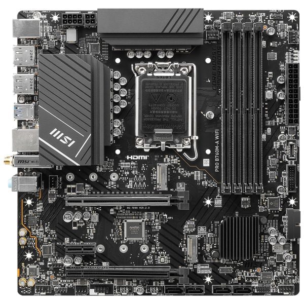 Msi Pro B760m A Wifi 6800mhz Oc Ddr5 Soket 1700 M 2 Hdmi Dp Matx Anakart 1