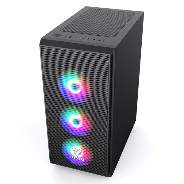 Vento Vg07f Rgb Siyah Mid Tower Atx Hyper Pro H3 650 80 Bronze Gaming Kasa Yy2