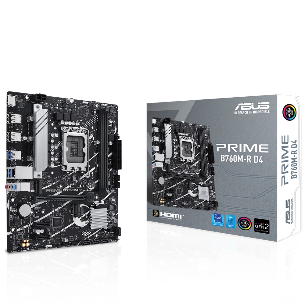 Asus Prime B760m R D4 5333mhz Ddr4 Soket 1700 M 2 Hdmi Matx Anakart