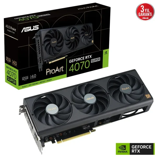 Asus Proart Geforce Rtx 4070 Super 12gb Gddr6x 192 Bit Dlss 3 Ekran Karti 2