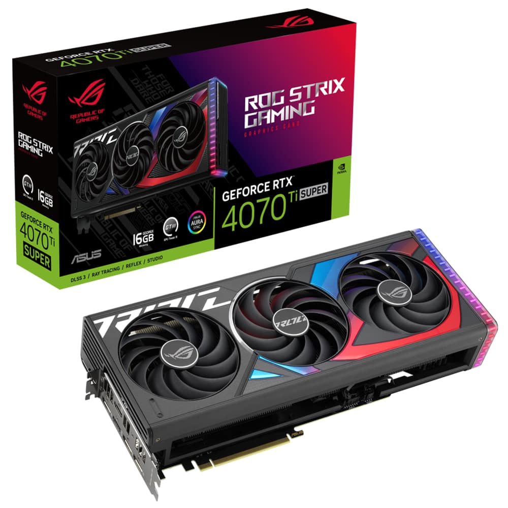 Asus Rog Strix Geforce Rtx 4070 Ti Super 16gb Gddr6x 256 Bit Dlss 3 Ekran Karti