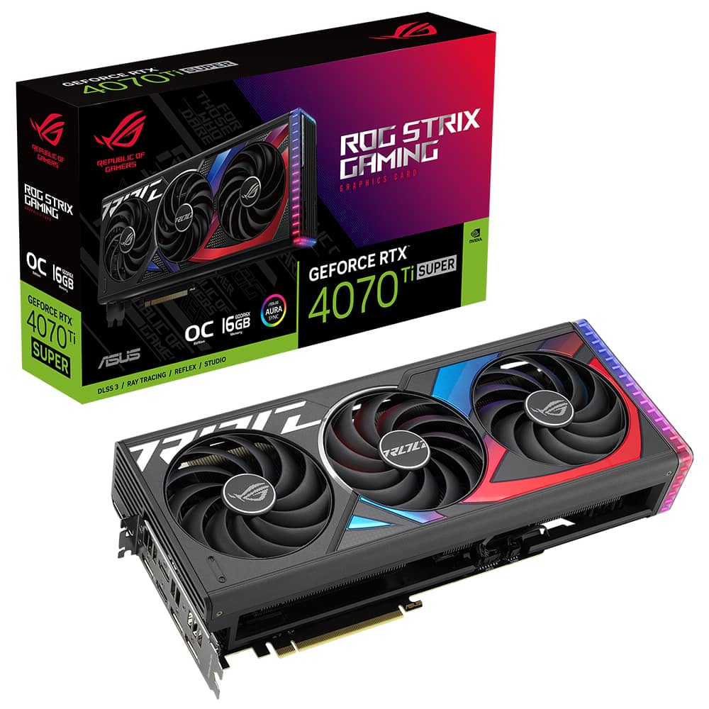 Asus Rog Strix Geforce Rtx 4070 Ti Super Oc 16gb Gddr6x 256 Bit Dlss 3 Ekran Karti