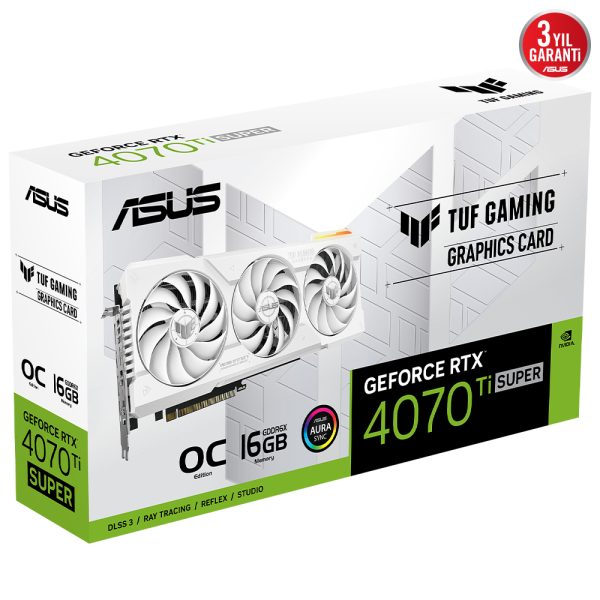 Asus Tuf Gaming Geforce Rtx 4070 Ti Super Oc 16gb Gddr6x 256 Bit Dlss 3 Beyaz Ekran Karti 13