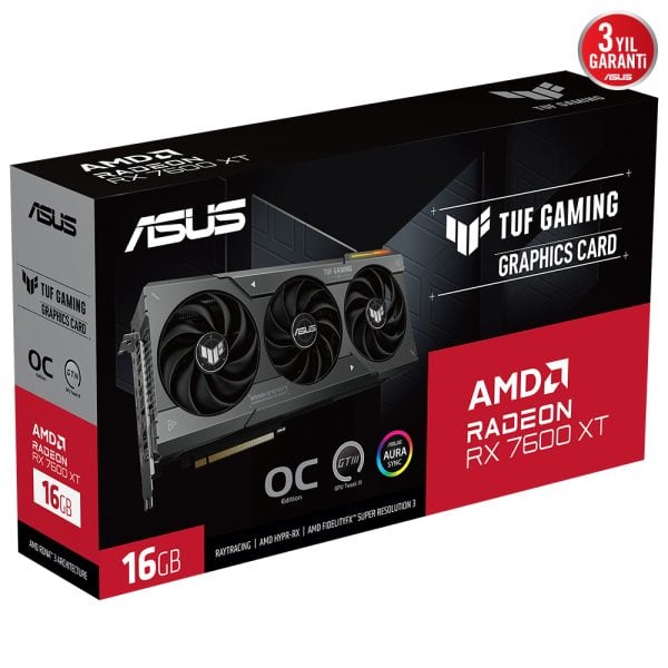 Asus Tuf Gaming Radeon Rx 7600 Xt Oc 16gb Gddr6 128 Bit Ekran Karti 15