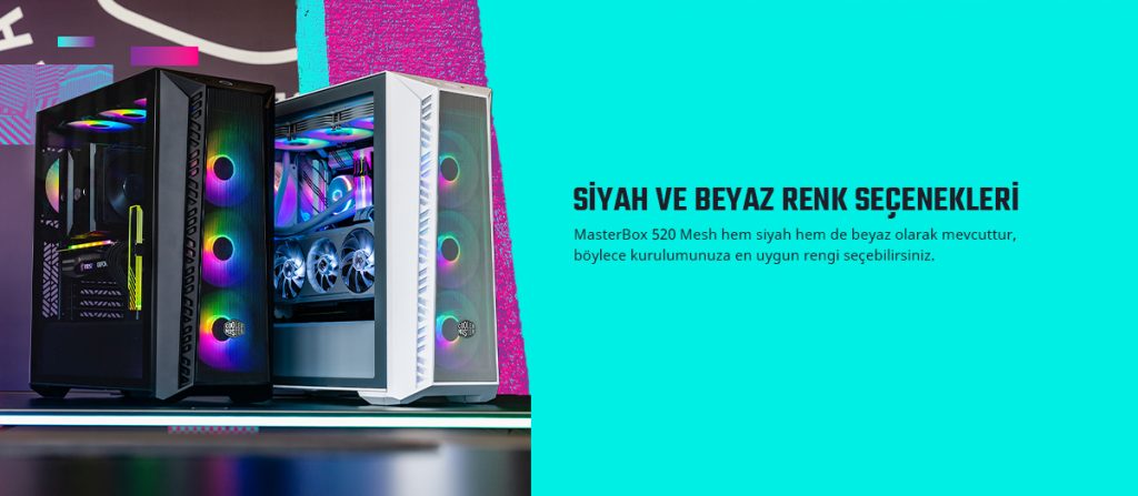 Cooler Master Masterbox Mb520 Usb 3 0 Mid Tower Beyaz Gaming Kasa Mb520 Wgnn S03 H2