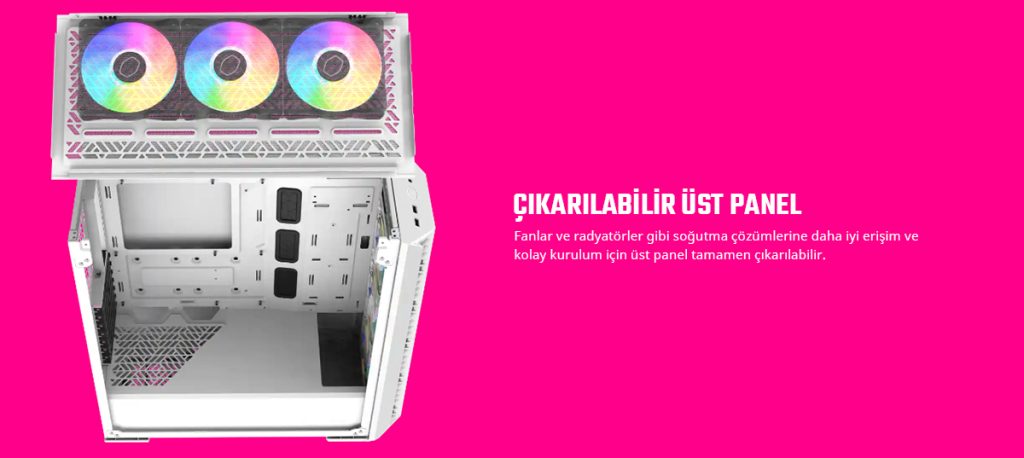Cooler Master Masterbox Mb520 Usb 3 0 Mid Tower Beyaz Gaming Kasa Mb520 Wgnn S03 H4