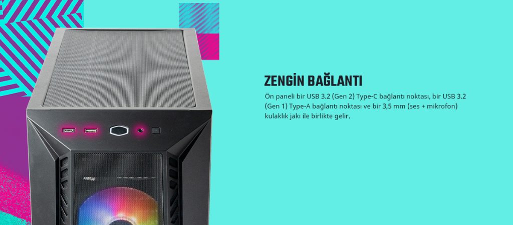 Cooler Master Masterbox Mb520 Usb 3 0 Mid Tower Gaming Kasa H10