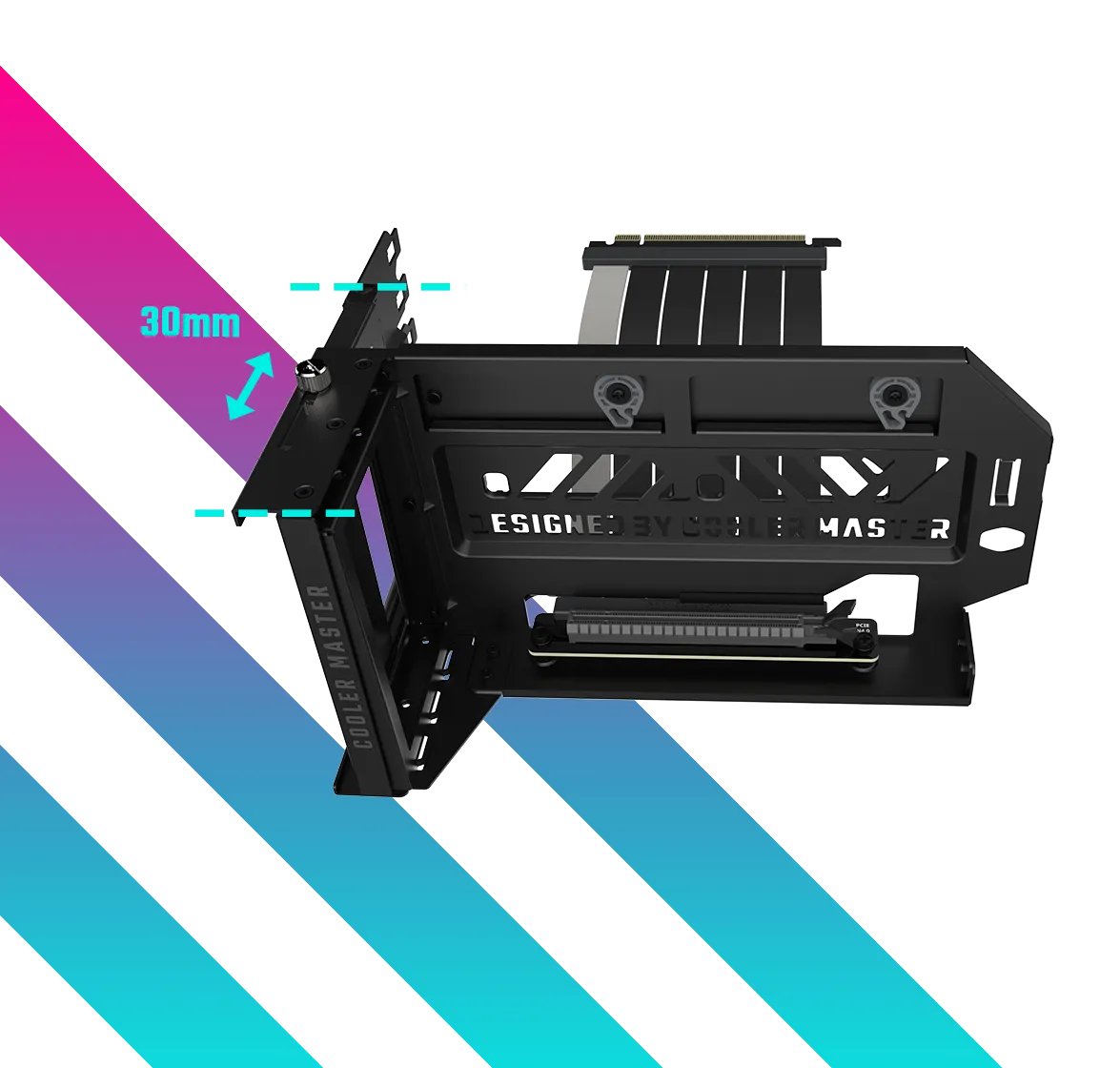 Cooler Master Pci E 4 0 Dikey Beyaz Ekran Karti Tutucu Kiti V3 Mca U000r Wfvk03 Yh10