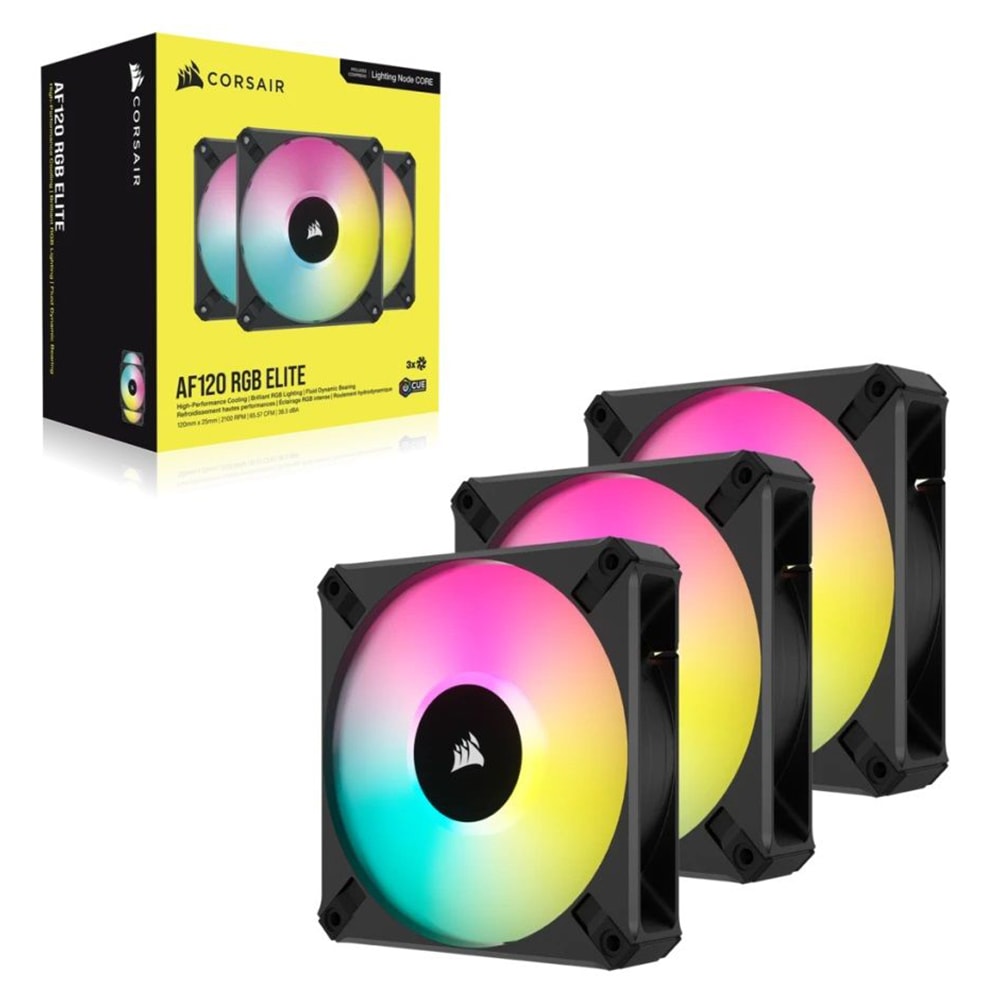 Corsair Icue Af120 Rgb Elite 120mm Kasa Fani 3lu Paket Co 9050154 Ww