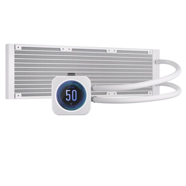 Corsair Icue H150i Elite Lcd Xt Rgb 360mm Intel Amd Uyumlu Beyaz Islemci Sivi Sogutucu 1