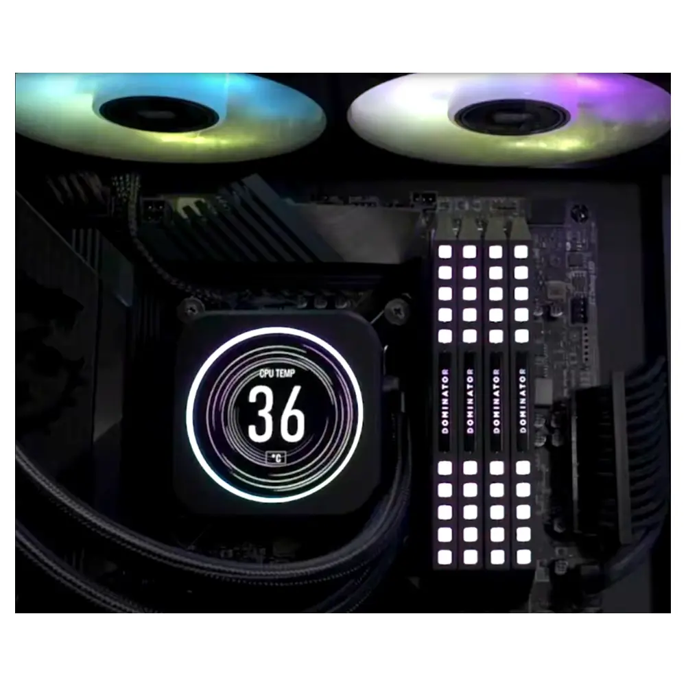 Corsair Icue H150i Elite Lcd Xt Rgb 360mm Intel Amd Uyumlu Beyaz Islemci Sivi Sogutucu Cw 9060077 Ww H1