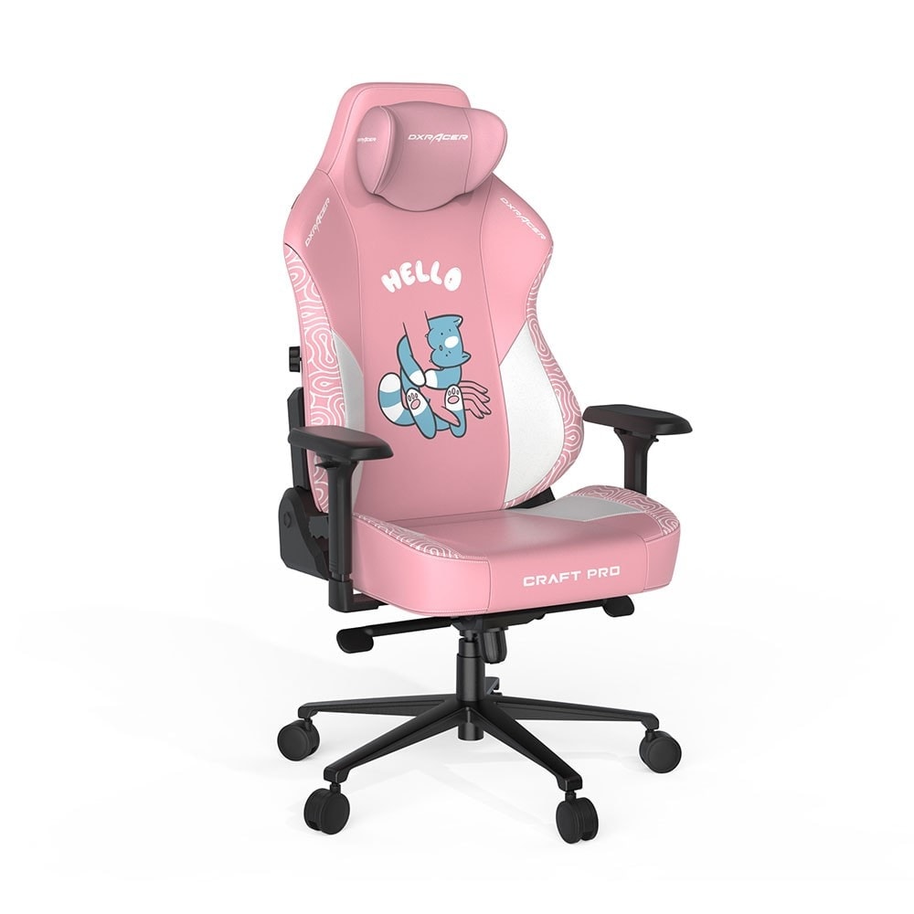 Dxracer Craft Pro Classic Ofis Ve Oyuncu Koltugu Pembe Hello Cat Cra Pr008 P H1