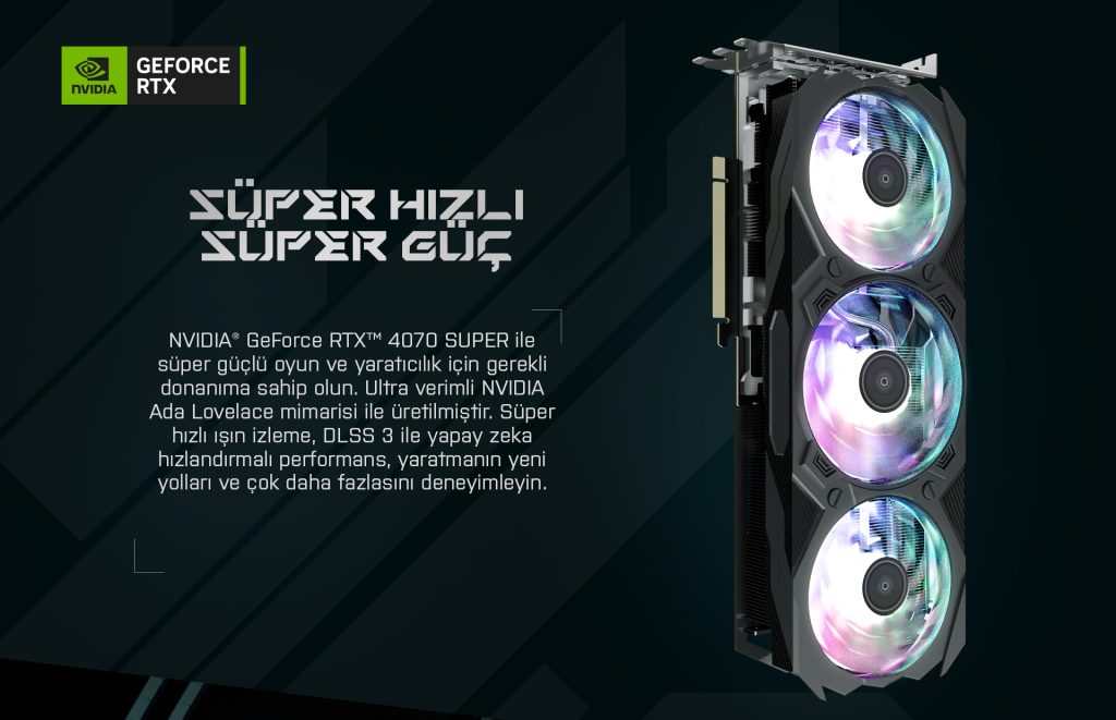Galax Geforce Rtx 4070 Ti Super Ex Gamer 1 Click Oc 16 Gb Gddr6x 256 Bit Dlss 3 Ekran Karti 47uzm6md9bup 2 Yil Birebir Degisim Garantili H2