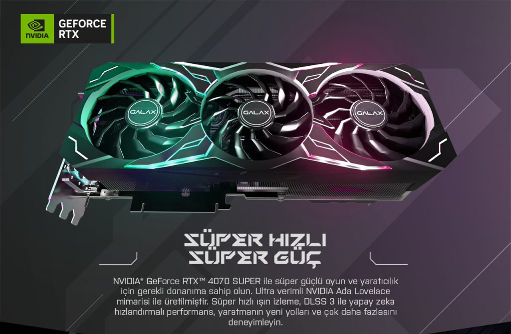 Galax Geforce Rtx 4080 Super Sg 1 Click Oc 16gb Gddr6x 256 Bit Dlss 3 Ekran Karti 48szm6md9rsg 2 Yil Birebir Degisim Garantili H2