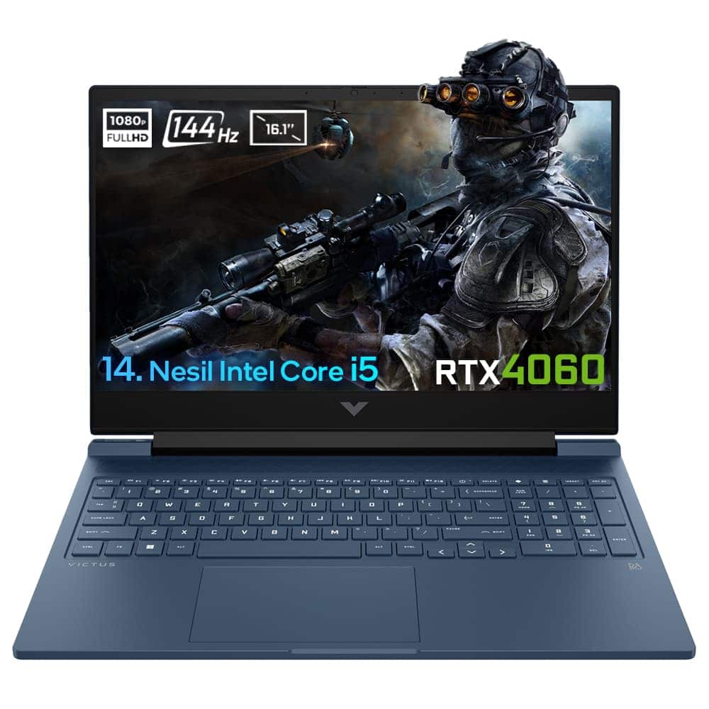 Hp Victus 16 R1057nt 9j260ea Intel Core I5 14500hx 16gb Ddr5 1tb Ssd Rtx4060 8gb 16 1 Inc 144 Hz Full Hd Freedos Gaming Laptop