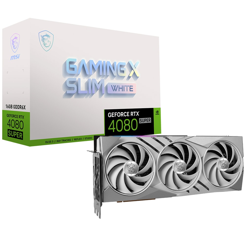Msi Geforce Rtx 4080 Super Gaming X Slim White 16gb Gddr6x 256 Bit Dlss 3 Beyaz Ekran Karti