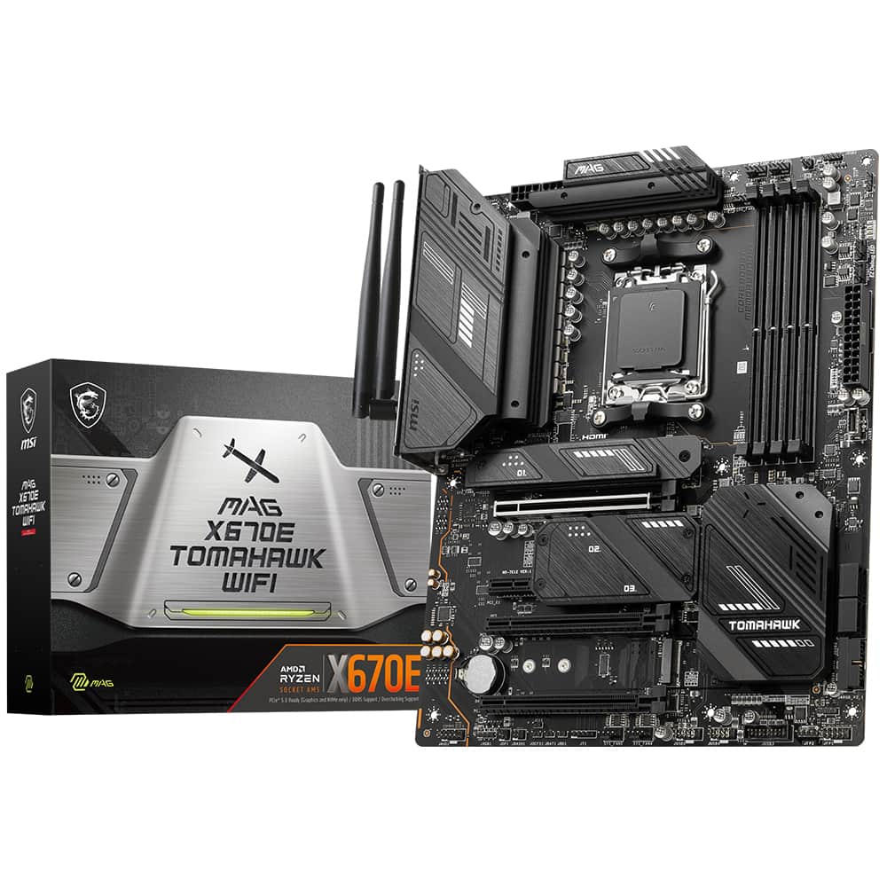 Msi Mag X670e Tomahawk Wifi 7800mhz Oc Ddr5 Soket Am5 M 2 Hdmi Dp Type C Atx Anakart