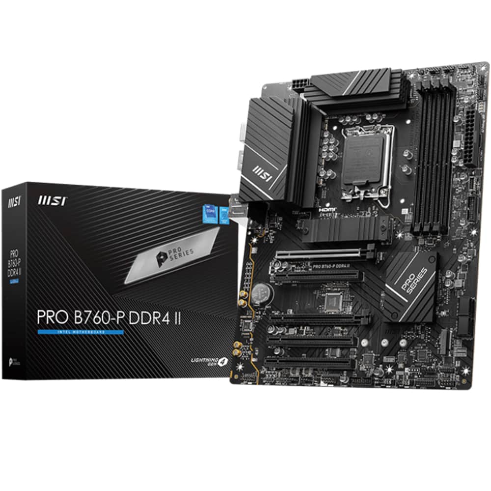 Msi Pro B760 P Ddr4 Ii 5333mhz Oc Ddr4 Soket 1700 M 2 Hdmi Dp Atx Anakart