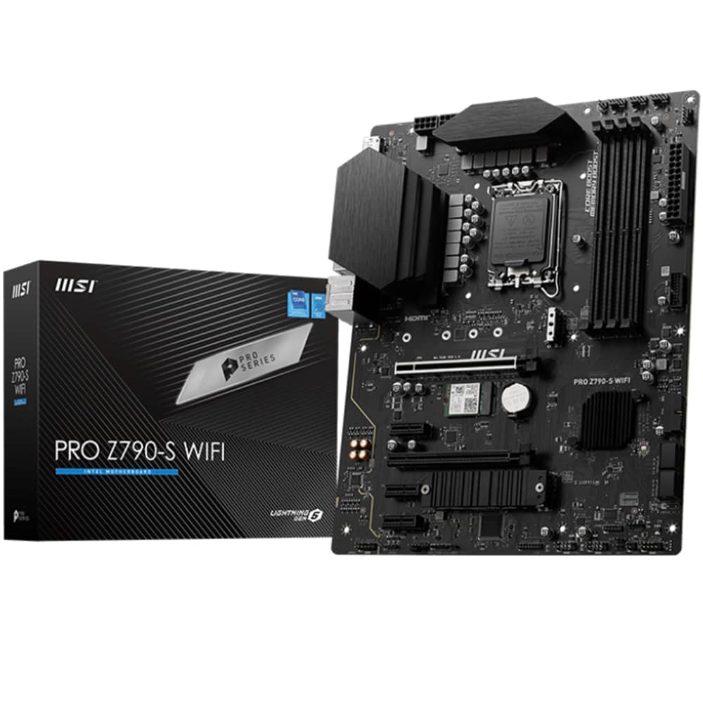 Msi Pro Z790 S Wifi 6600mhz Oc Ddr5 Soket 1700 M 2 Hdmi Dp Atx Anakart