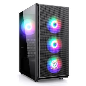 Vento Vg07f Rgb Siyah Mid Tower Atx Fsp Hydro K Pro 750w 80 Bronze Gaming Kasa